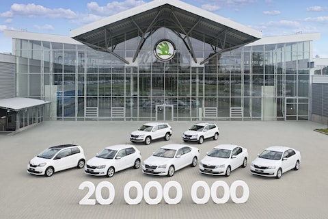 Skoda bouwt zijn 20 miljoenste auto