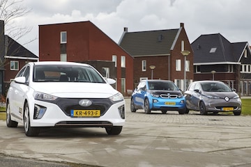 EV's opladen elektrisch rijden multitest Zoe i3 Io