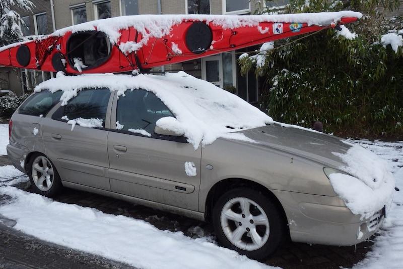 Citroën Xsara in de sneeuw