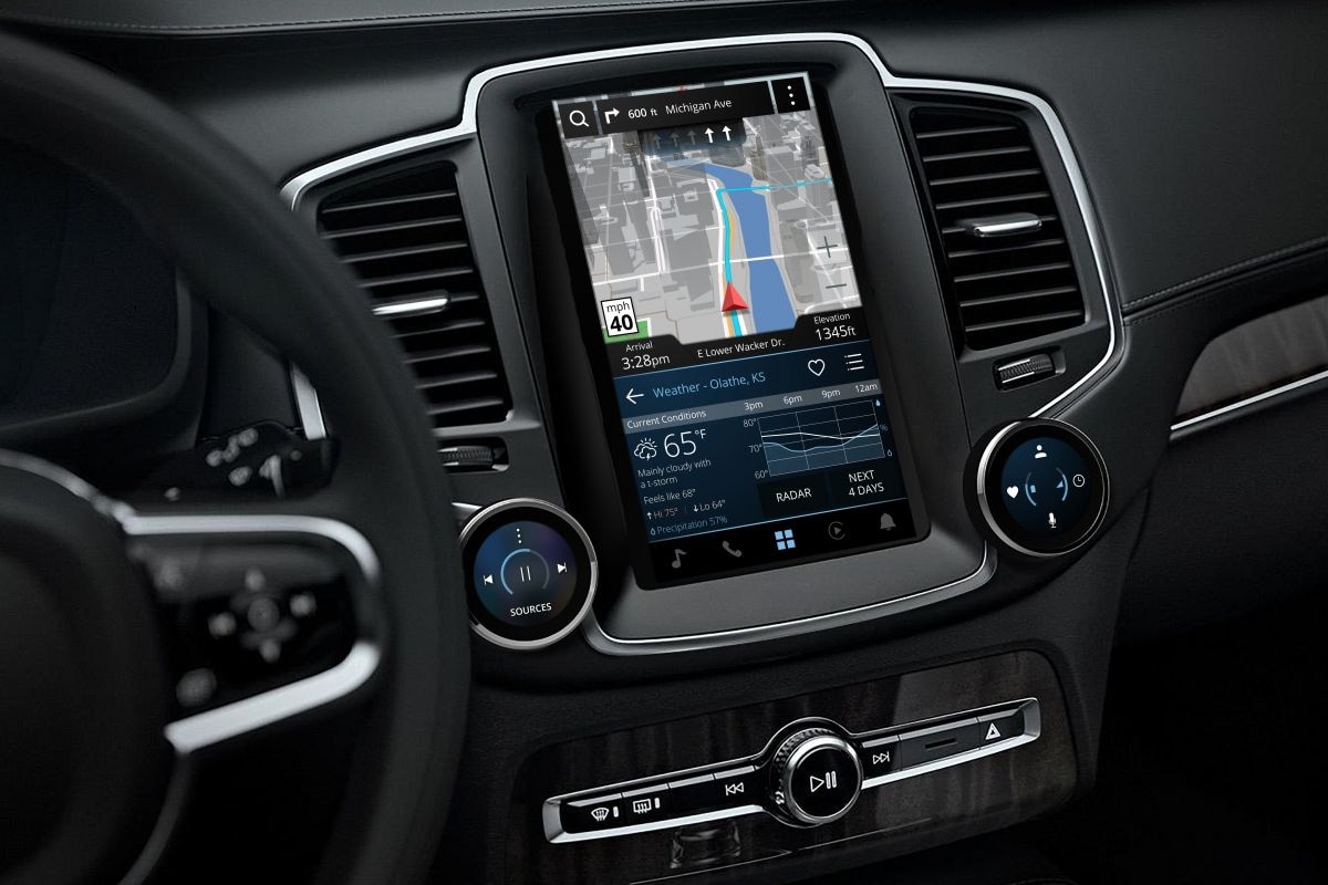 Garmin in XC90 infotainment CES