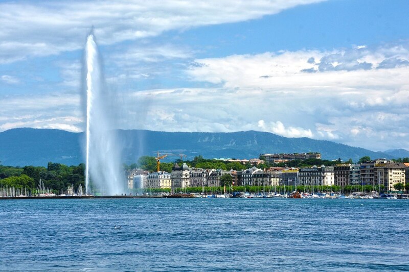 Meer van Genève stad Zwitserland