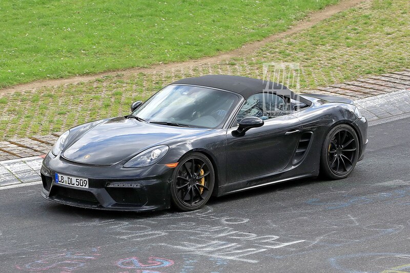 Porsche 718 Boxster Spyder spyshots