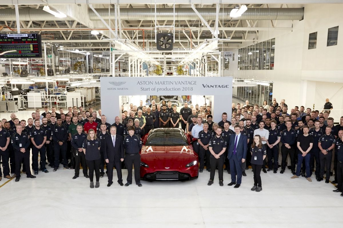 Aston Martin Vantage productie