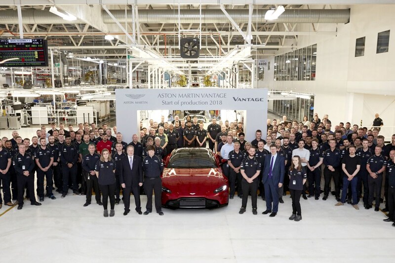 Aston Martin Vantage productie