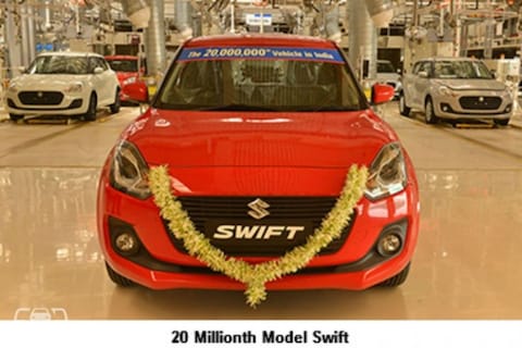 Maruti Suzuki bouwt 20 miljoenste in India