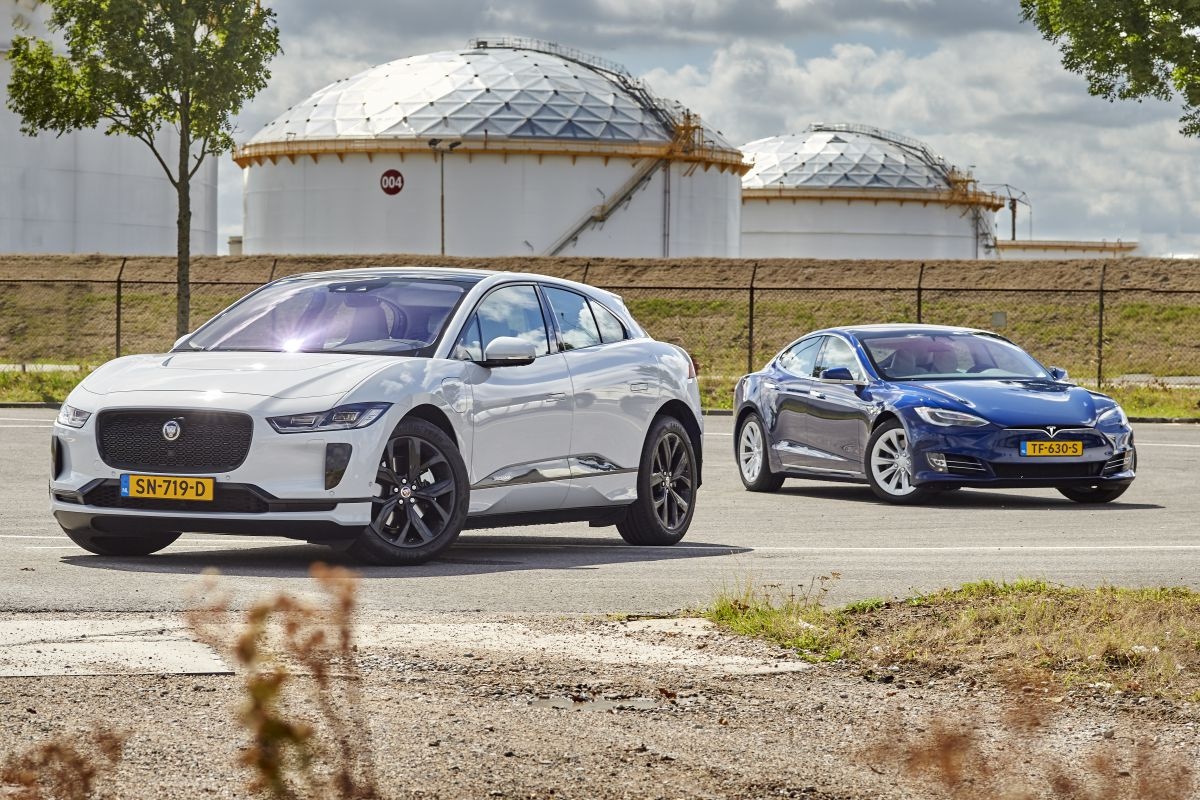 Elektrische auto, EV, stekker, Tesla, Model S