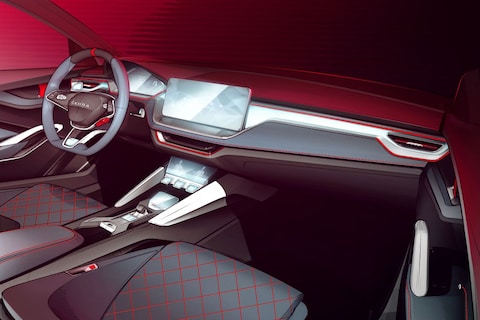 Interieur Skoda Vision RS in beeld