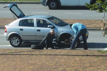 lekke band bandenpech pech