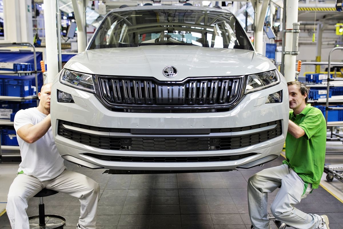 Skoda Kodiaq fabriek 