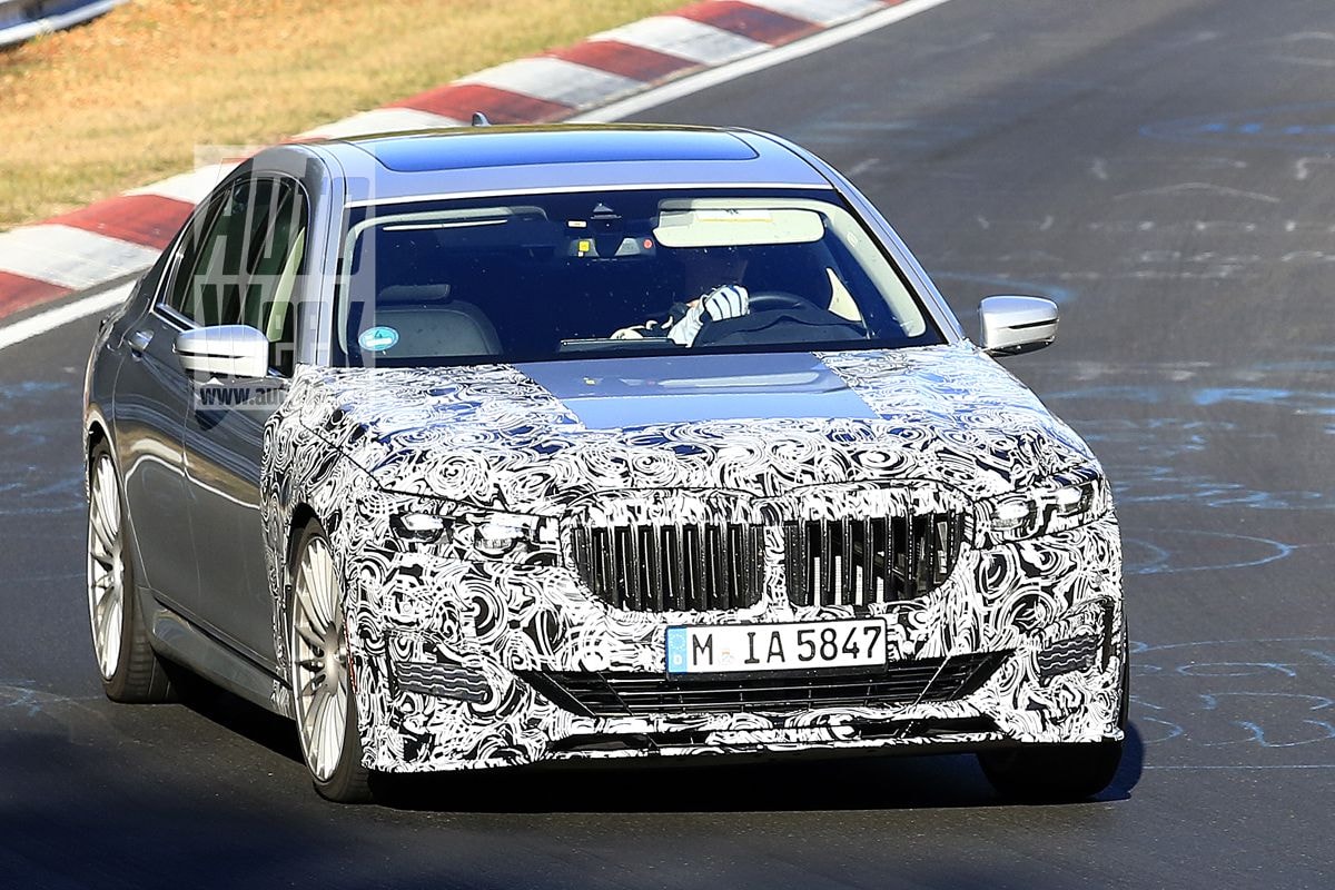 Alpina B7 xDrive spyshots (BMW 7-serie facelift)