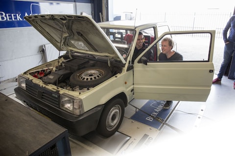 Fiat Panda 1000 CLX - Op de Rollenbank