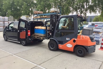 Toyota Proace beladen bagage bestelbus