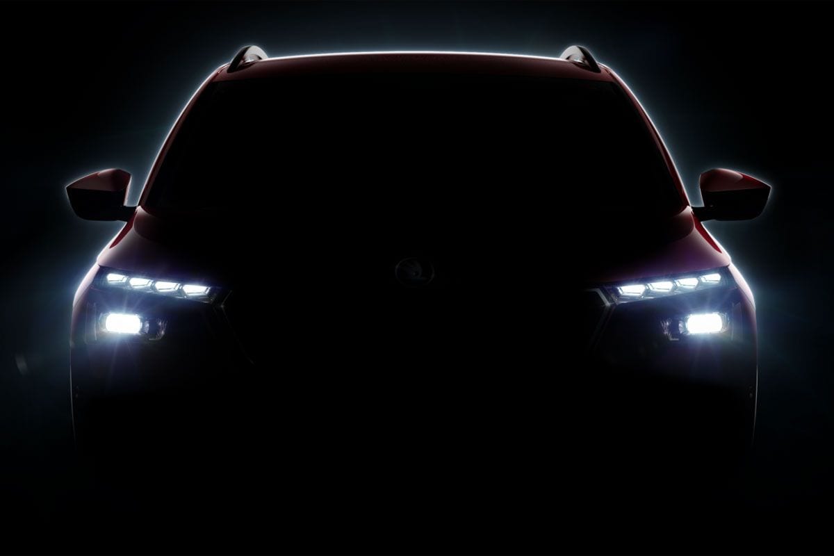 Skoda SUV geneve teaser