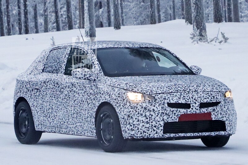 Opel Corsa spyshots
