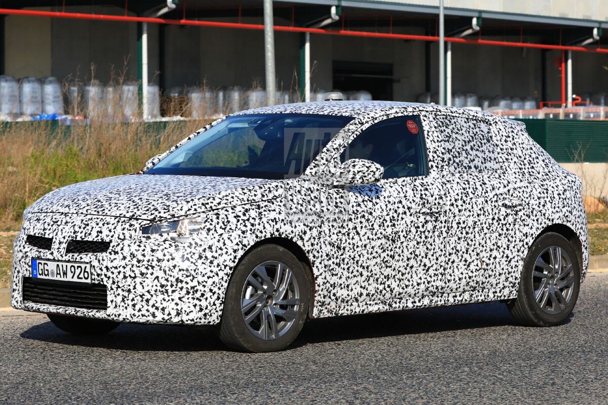Opel Corsa camouflage spy