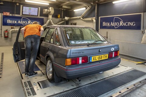 Ford Escort 1.4 CL - Op de Rollenbank