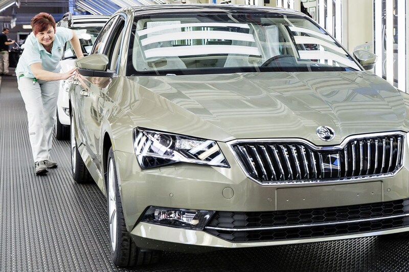 Skoda Superb productie fabriek 