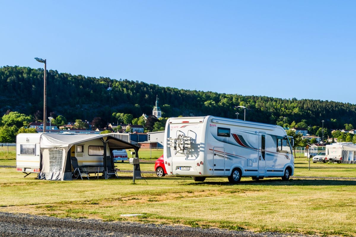 Camper of caravan