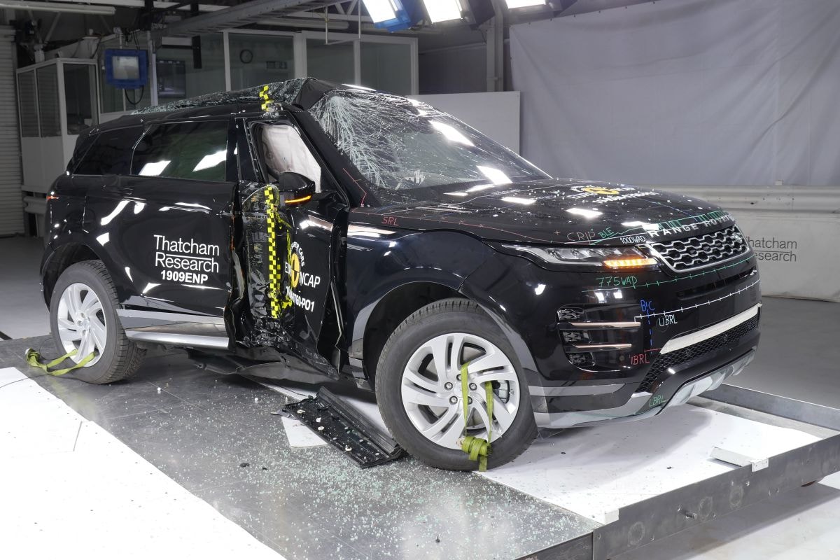 EuroNCAP Land Rover Range Rover Evoque Citroën C5 