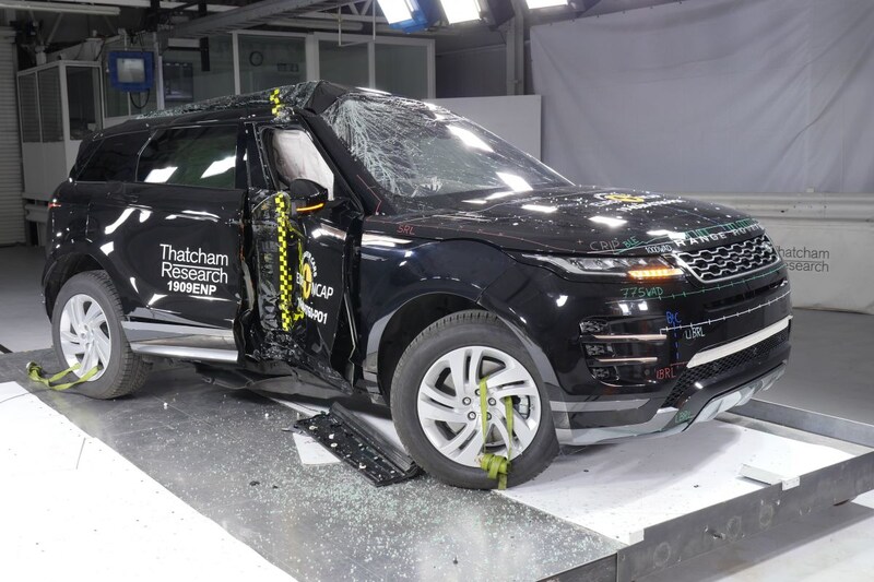 EuroNCAP Land Rover Range Rover Evoque Citroën C5 