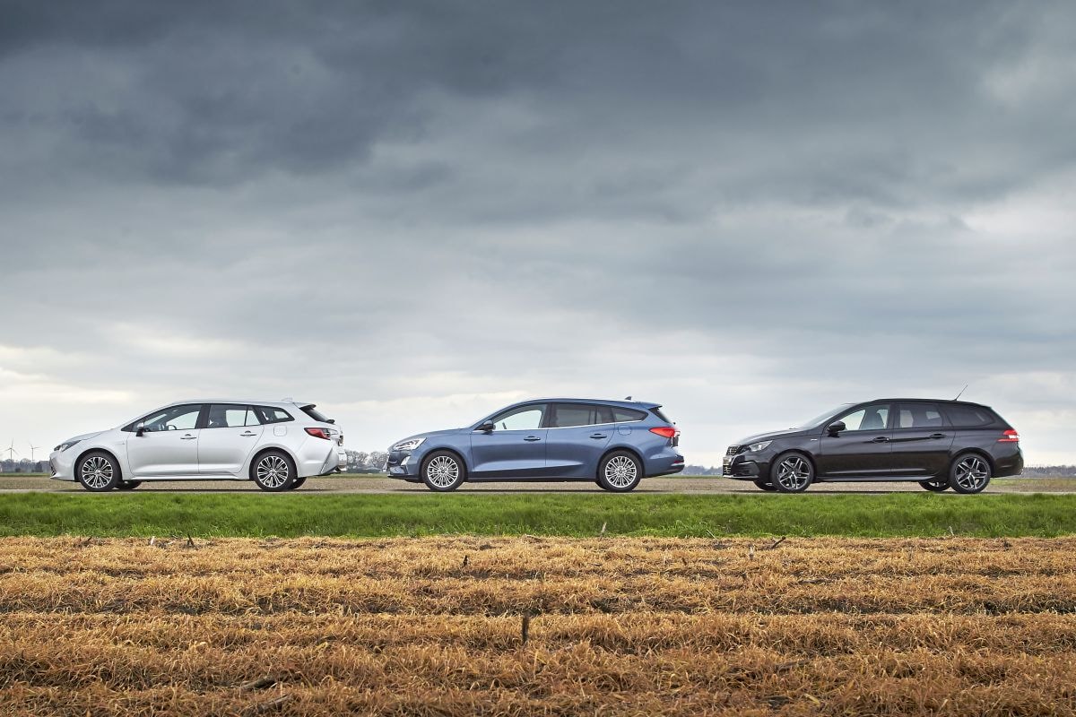 Toyota Corolla stationwagen Ford Focus Peugeot 308