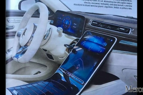 Is dit het dashboard van de Mercedes-Benz S-klasse?
