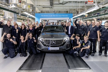 Productie fabriek Mercedes-Benz EQC EV 