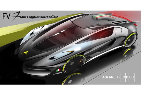 FV Frangivento teast hybride supercar