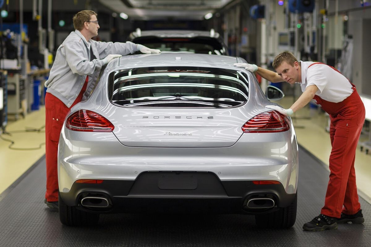Porsche fabriek productie Leipzich