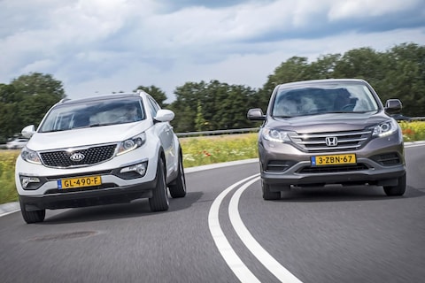 Honda CR-V (2014) - Kia Sportage (2015) - Occasion Test