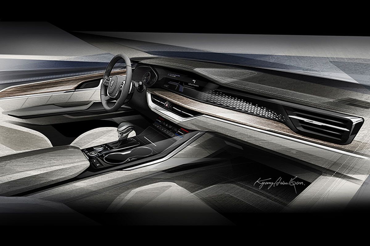 Kia Mohave dashboard teaser