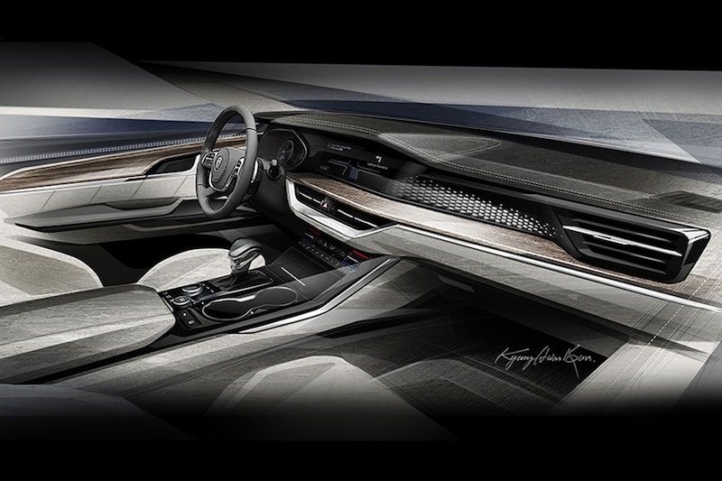 Kia Mohave dashboard teaser