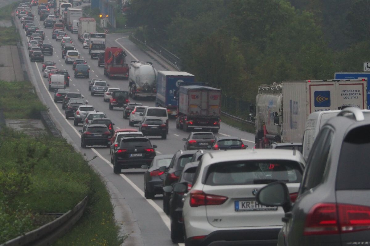 duitsland autobahn file buitenland baustelle