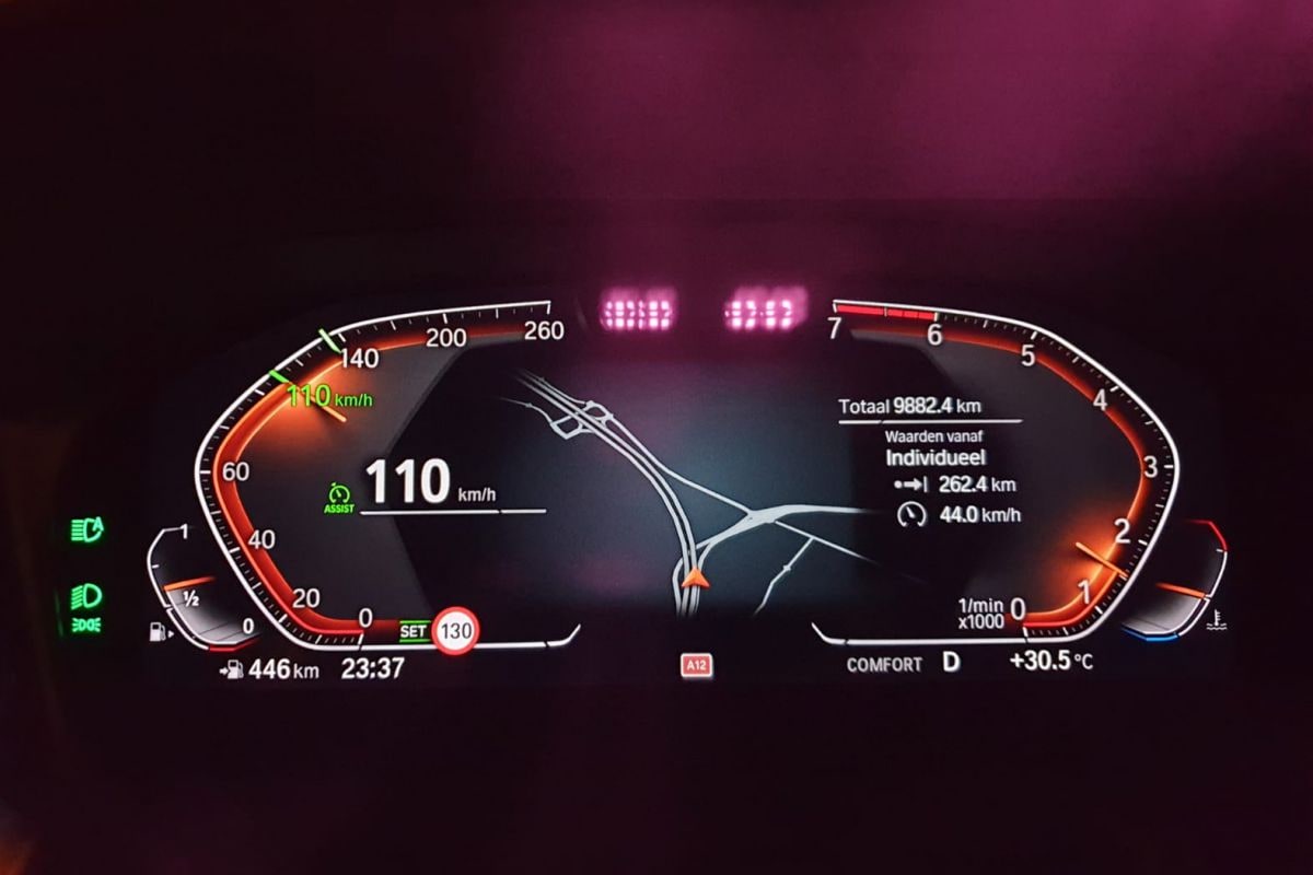 snelheidsmeter snelheid 110 rijden snelweg
