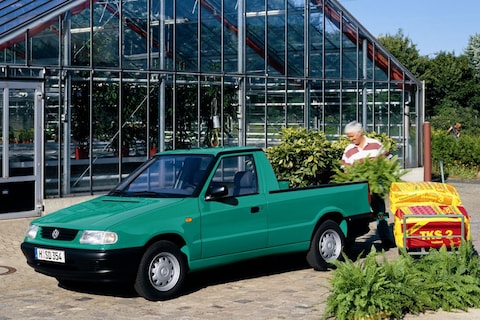 De Tweeling: Skoda Felicia pick-up - Volkswagen Caddy pick-up