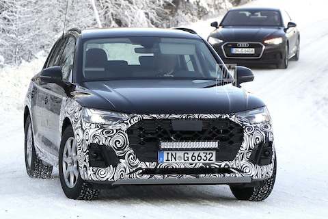 Gefacelifte Audi Q5 ploegt door de sneeuw