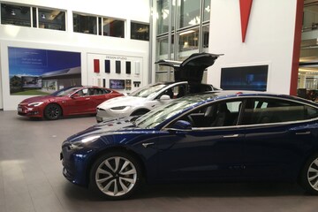 Tesla dealer showroom