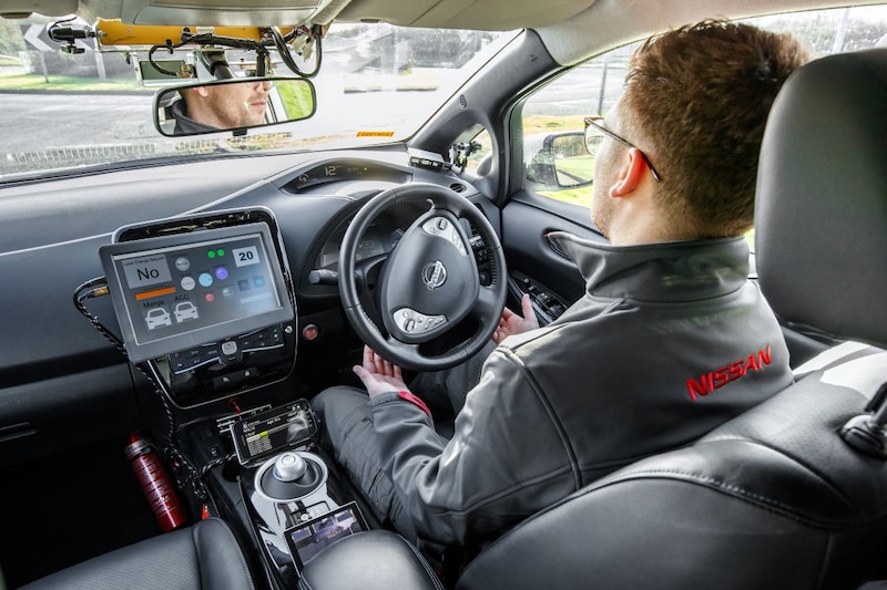 Nissan Leaf autonoom Human Drive