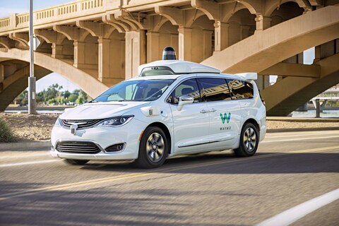 De volledig autonome auto's van Waymo