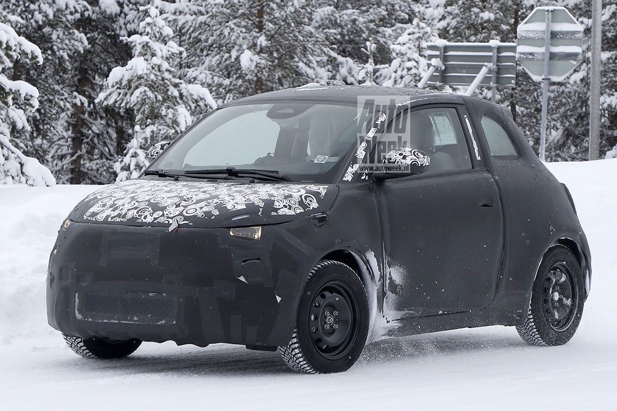 Fiat 500e spyshots