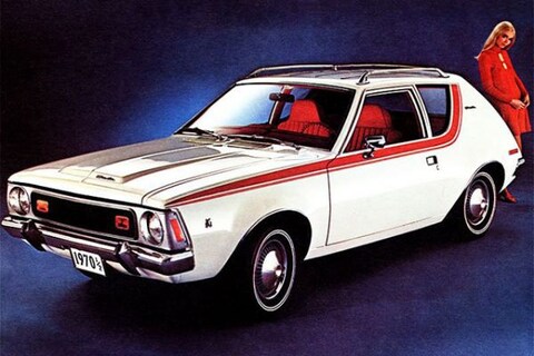 AMC Gremlin was bedoeld als zuinige auto maar toch kwam er V8 in, en dan heb je Michiel!