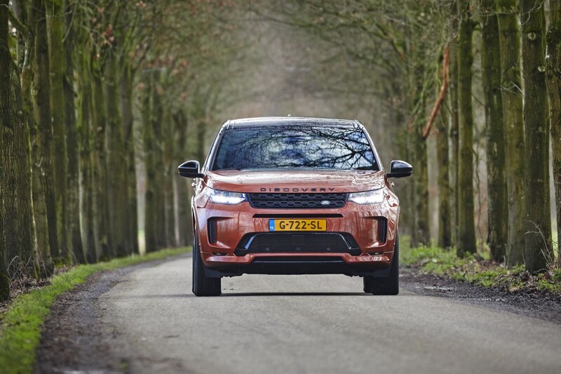 Land Rover Discovery bos oranje