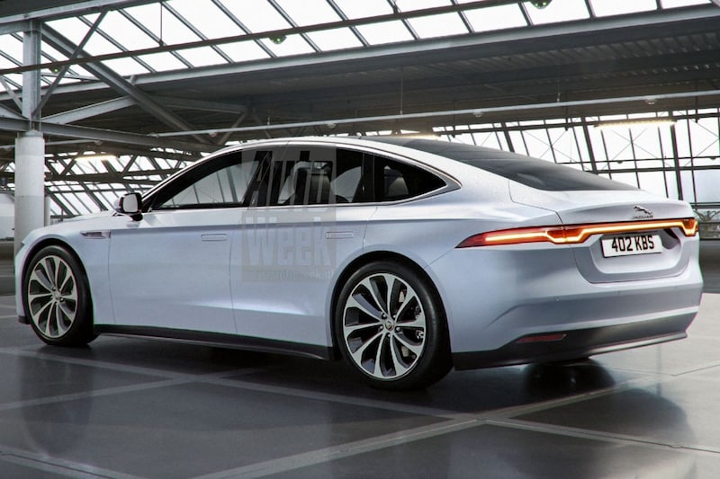 Jaguar XJ render vooruitblik 