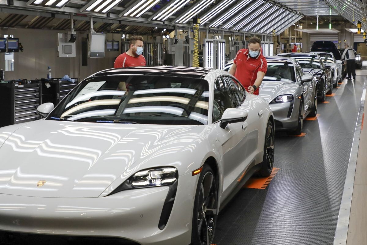 Porsche productie Taycan Zuffenhausen