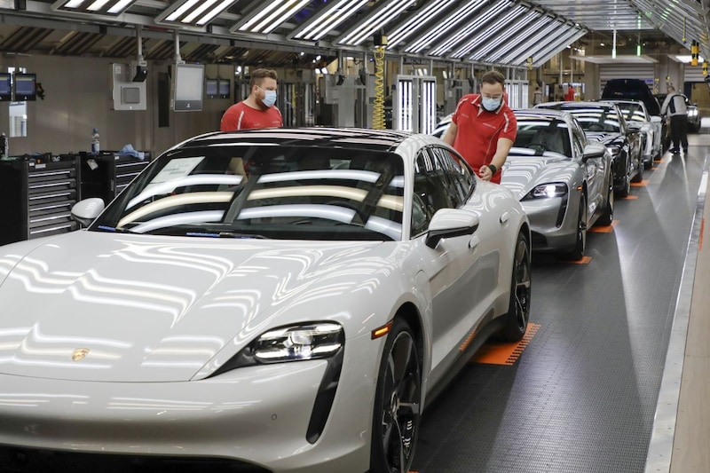Porsche productie Taycan Zuffenhausen