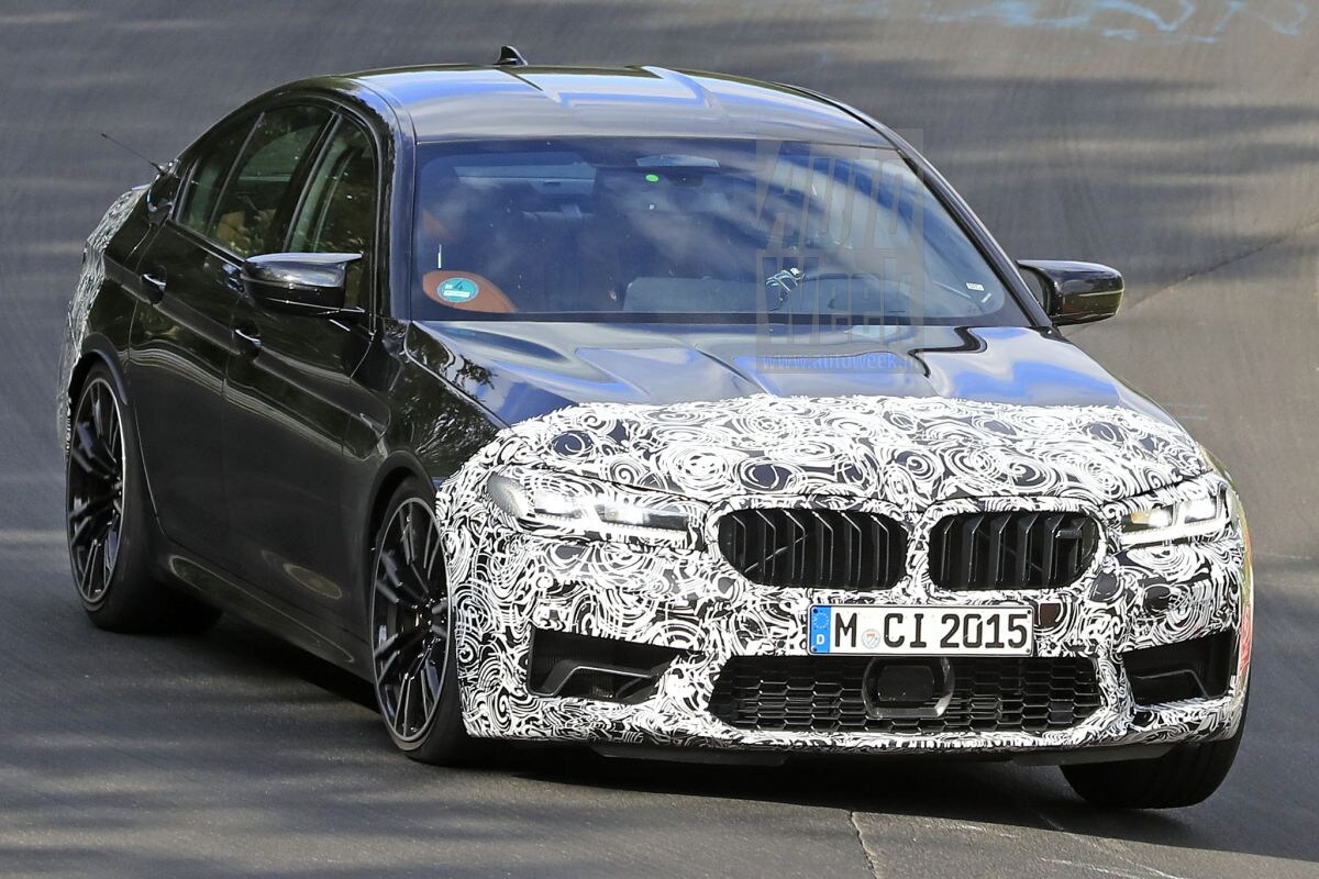 BMW M5 facelift spionage