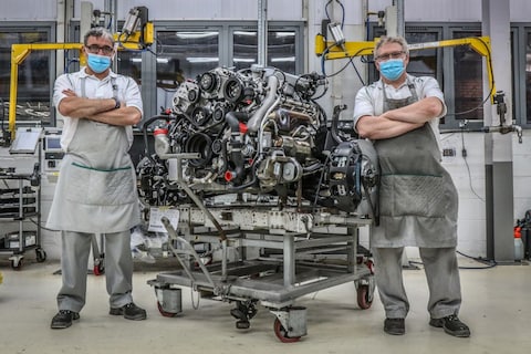 Bentley zwaait iconische 6,75-liter V8 uit