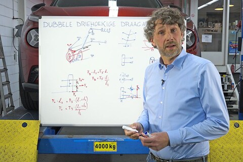 Dubbele driehoekige draagarmen - Cornelis schetst