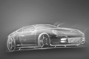 Porsche schets