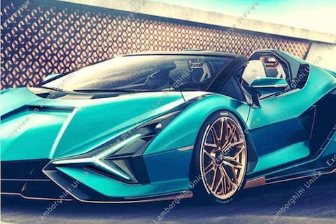Lamborghini Sián Roadster te vroeg in beeld